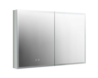 Зеркало-шкаф с подсветкой Aquatek AQ7103B-MLC 100 см сенсорное управление хром